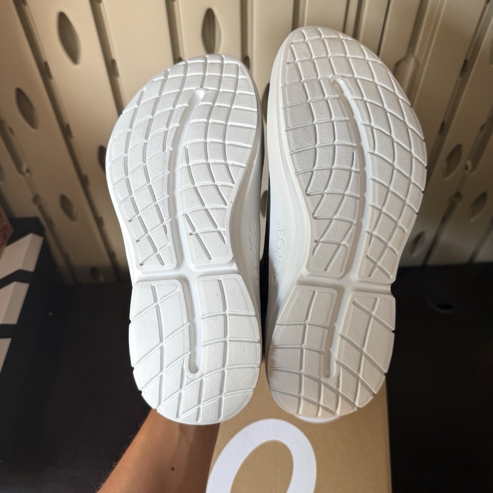 Oofos OOmg Eezee Men's Size 12.5 Slip On Recovery Sneakers Gray Comfort Shoes - Picture 8 of 9